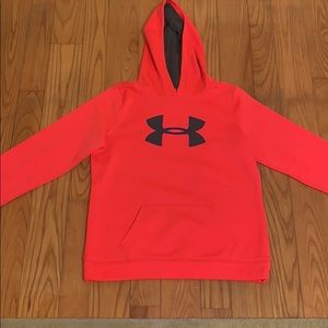 Under armour pink hoodie sweatshirt